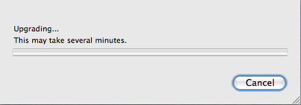 This may take several hours, actually.